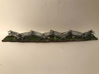 Completed snake fence