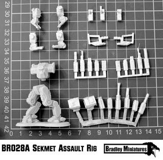 Sekmet Assault Rig Walking components