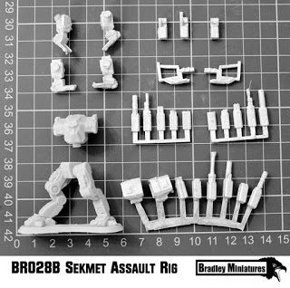 Sekmet Assault Rig Walking components