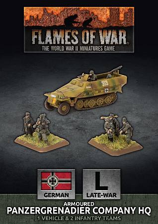 Armoured Panzergrenadier Company HQ (Plastic) (GBX168)