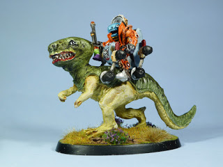Giant Lizard with Saurian Rider