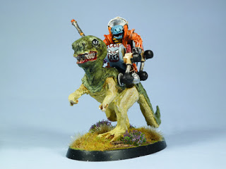 Giant Lizard with Saurian Rider