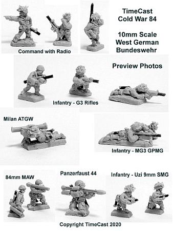 TimeCast 10mm Cold War West German Infantry