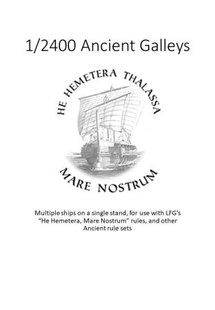 1:2400 Ancient Galleys