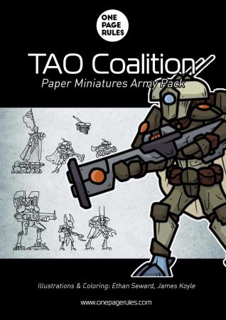 TAO Coalition Army Pack – Paper Miniatures