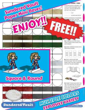 Printable Mini Bases
