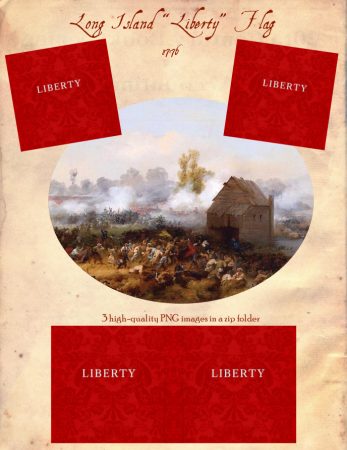1776 Long Island 'Liberty' Flag by Through All Ages LLC