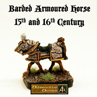 Barded horse
