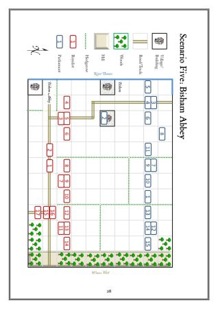 A sample page from the scenario booklet