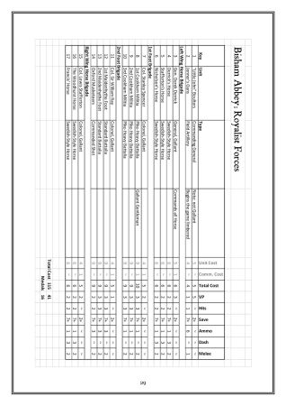 A sample page from the scenario booklet