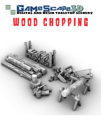 Wood chopping station