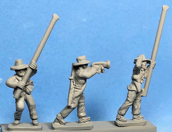 Mex Rev cowboy hat bugler and standards