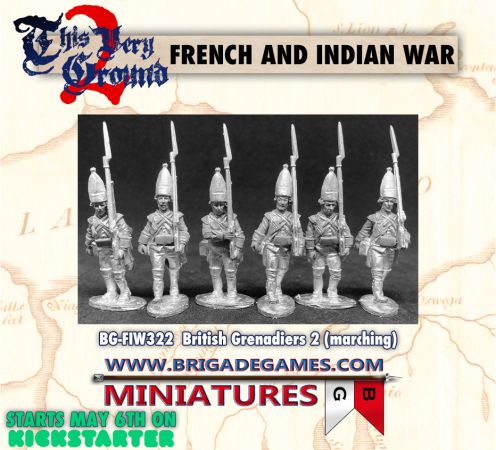 Brigade Games French and Indian War Kickstarter FIW322 British Grenadiers II (marching) (6)