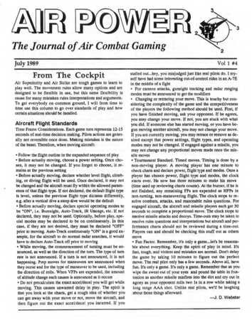 Journal of Air Combat Gaming #04