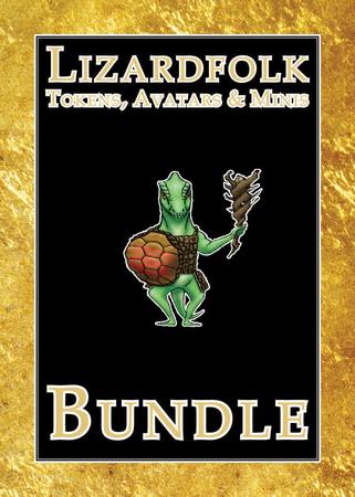 Lizardfolk Tokens, Avatars & Minis (Bundle)