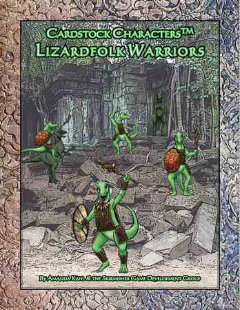 Lizardfolk Warriors (Cardstock Characters)