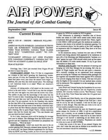AP Journal of Air Combat Gaming #05
