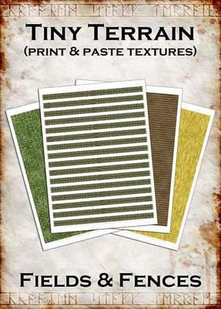 Print & Paste Textures: Tiny Fields & Fences