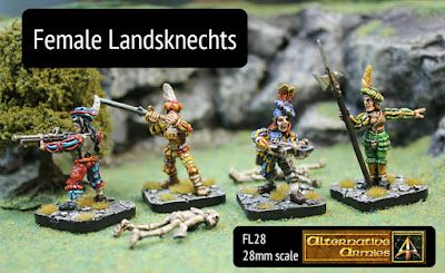 28mm Female Landsknechts