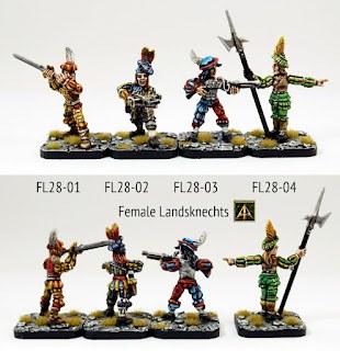 28mm Female Landsknechts