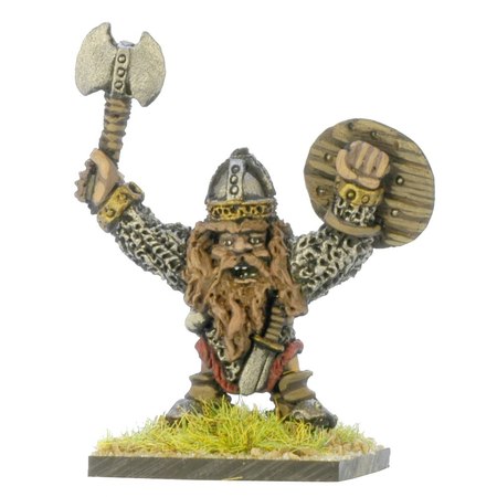 DWA6 Dwarf waving shield and axe