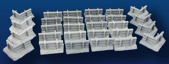 Horizontal log barriers