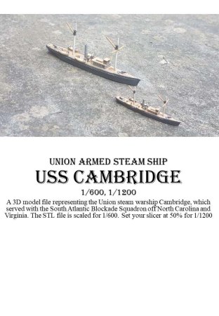 USS Cambridge, 1:600 & 1:1200