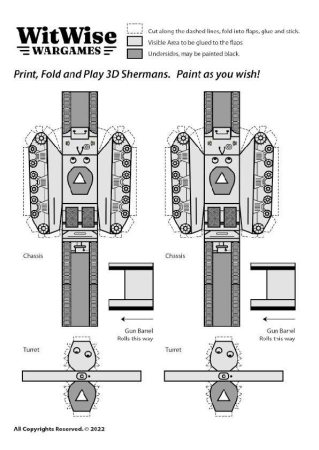 Paper Shermans: Print, Fold, Paint & Play