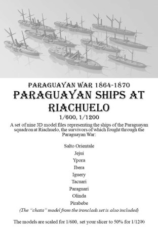 Paraguayan Ships at Riachuelo – 1:600