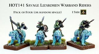 Savage Lizardmen Warband Riders