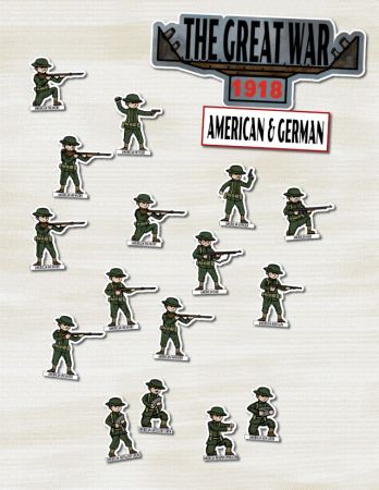 The Great War 1918 American and German Tablecloth