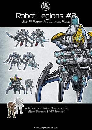 Robot Legions Set #3 – Paper Miniatures