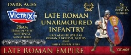 Late Roman Unarmored Infantry: 28mm Figures