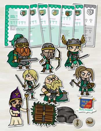 The Blue & The Red: Viking Invasion – Game Expansion & Minis!