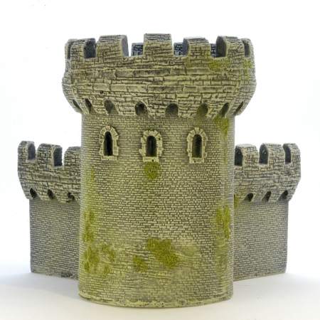 10BC105 Right Angled Wall with Round Tower