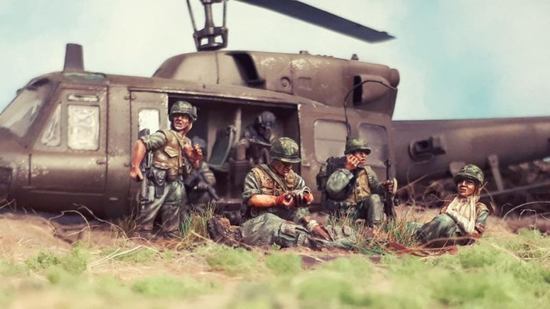 Vietnam War Marine aid station