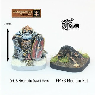 Mountain Dwarf Hero with Rat