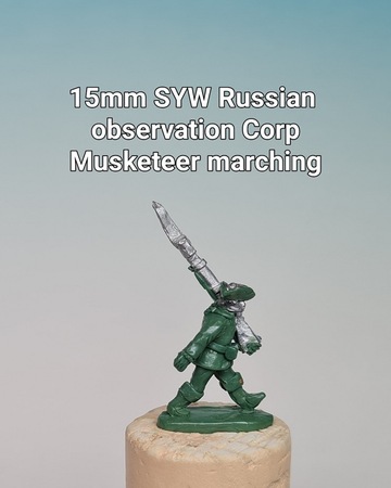 15mm SYW Russian Observation Corps Musketeer Marching