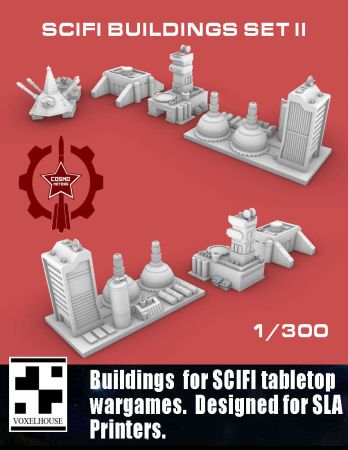 3 Edifici Sci-Fi Da Tavolo - Set Per Wargame Battletech E Warhammer, Terreno 24 3 Edifici Sci-Fi Da Tavolo - Set Per Wargame Battletech E Warhammer, Terreno 24
