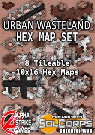 Urban Wasteland Hex Map Set