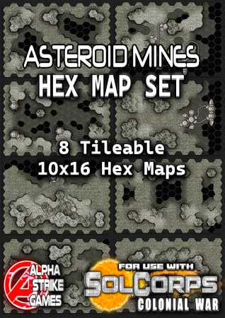 Asteroid Mines Hex Map Set