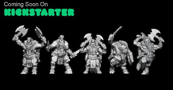 32mm Dwarf Tuskers Warband STLs for 3Dprinting