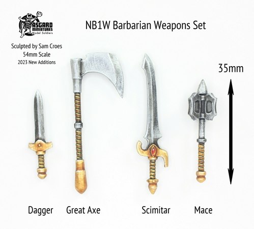 Barbarian Weapons Set