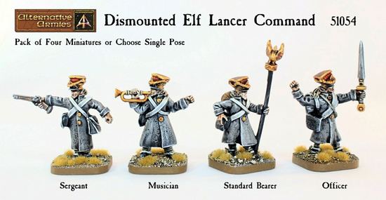 Dismounted Elf Lancer Command