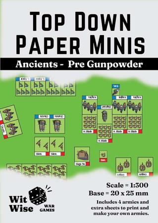 Top Down Paper Minis: Ancients and Pre-Gunpowder