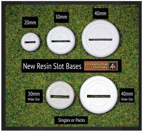 New resin slot bases