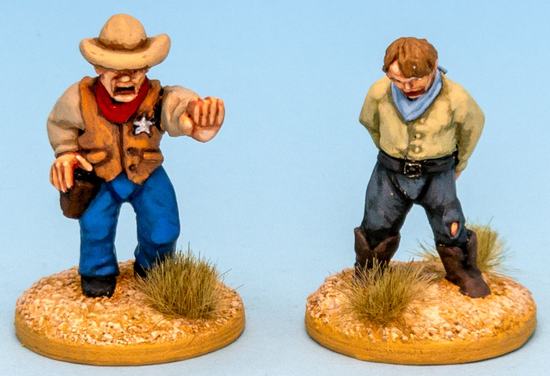 Sheriff and condemned cowboy