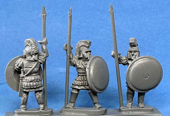 Hoplites with vertical spears