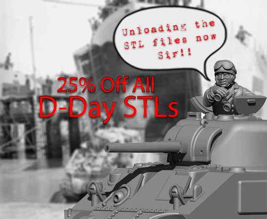 25% Off D-Day STLs