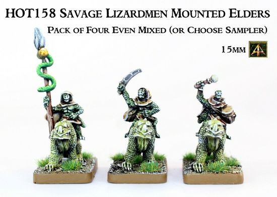 Savage Lizardmen Mounted Elders